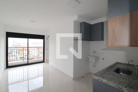 Sala / Cozinha / Área de Serviço de apartamento para alugar com 1 quarto, 33m² em Vila Dom Pedro Ii, São Paulo