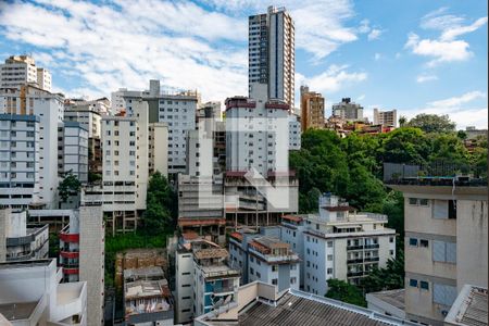 Sala - Vista de apartamento para alugar com 3 quartos, 111m² em Santa Lúcia, Belo Horizonte