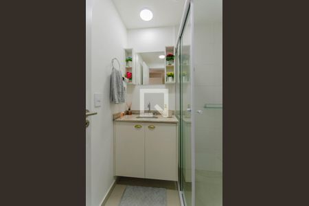 Banheiro de kitnet/studio à venda com 1 quarto, 23m² em Vila Mariana, São Paulo