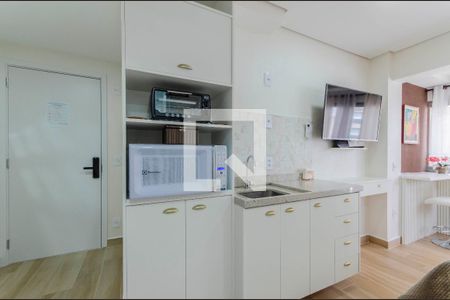 Cozinha de kitnet/studio à venda com 1 quarto, 23m² em Vila Mariana, São Paulo