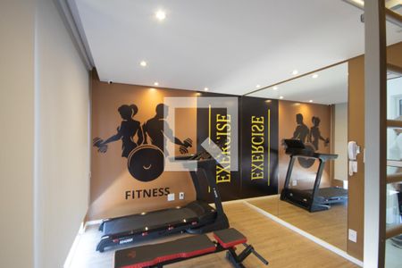 Studio para alugar com 33m², 1 quarto e sem vaga Studio para alugar com 33m², 1 quarto e sem vagaÁrea comum - Academia