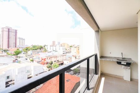 Varanda e Área de Serviço de apartamento à venda com 2 quartos, 61m² em Jardim, Santo André