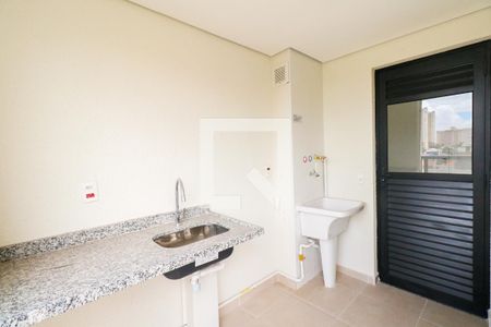 Varanda e Área de Serviço de apartamento à venda com 2 quartos, 61m² em Jardim, Santo André