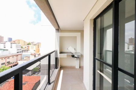 Varanda e Área de Serviço de apartamento à venda com 2 quartos, 61m² em Jardim, Santo André