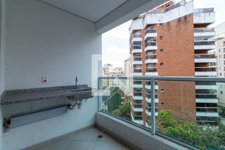 Varanda da Sala de apartamento à venda com 2 quartos, 64m² em Vila Andrade, São Paulo