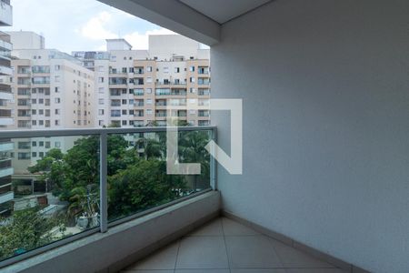 Varanda da Sala de apartamento à venda com 2 quartos, 64m² em Vila Andrade, São Paulo
