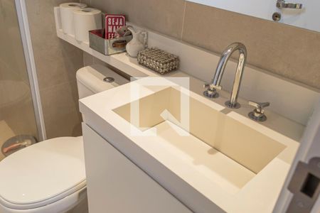 Banheiro de kitnet/studio à venda com 1 quarto, 25m² em Indianópolis, São Paulo