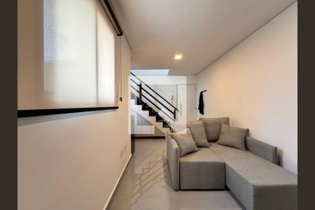 Sala de apartamento à venda com 2 quartos, 94m² em Jardim, Santo André