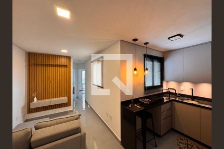 Sala de apartamento à venda com 2 quartos, 94m² em Jardim, Santo André