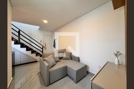 Sala de apartamento à venda com 2 quartos, 94m² em Jardim, Santo André