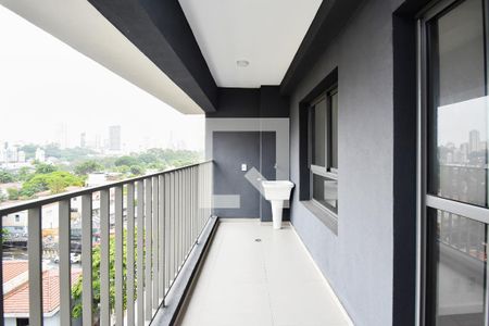 Varanda Sala/Cozinha de kitnet/studio à venda com 1 quarto, 34m² em Cerqueira César, São Paulo