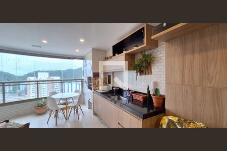 Varanda gourmet de apartamento para alugar com 3 quartos, 118m² em Canto do Forte, Praia Grande