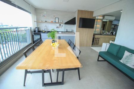 Varanda gourmet de apartamento à venda com 3 quartos, 129m² em Alto da Mooca, São Paulo