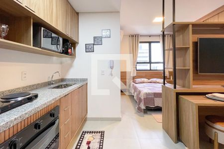 Studio para alugar com 25m², 1 quarto e 1 vaga Studio para alugar com 25m², 1 quarto e 1 vagaCozinha