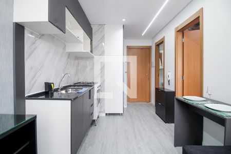 Sala/Cozinha de kitnet/studio para alugar com 1 quarto, 24m² em Belenzinho, São Paulo