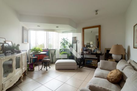 Sala de apartamento à venda com 1 quarto, 50m² em Paraíso do Morumbi, São Paulo