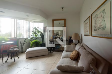Sala de apartamento à venda com 1 quarto, 50m² em Paraíso do Morumbi, São Paulo