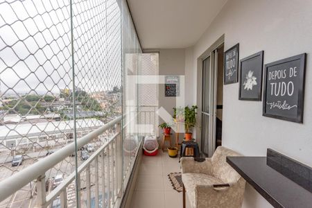 Varanda da sala de apartamento para alugar com 2 quartos, 75m² em Vila Santa Luzia, São Bernardo do Campo