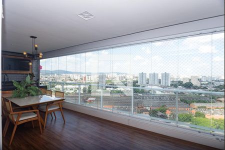 Varanda Gourmet de apartamento à venda com 3 quartos, 134m² em Vila Anastácio, São Paulo