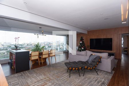 Sala de apartamento à venda com 3 quartos, 134m² em Vila Anastácio, São Paulo