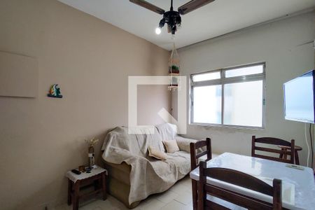 Sala de apartamento para alugar com 1 quarto, 40m² em Guilhermina, Praia Grande