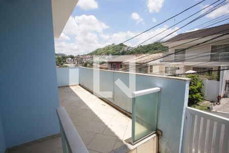 Varanda da Sala de casa de condomínio à venda com 4 quartos, 240m² em Taquara, Rio de Janeiro