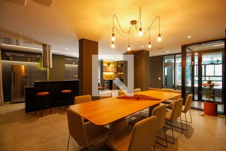 Studio para alugar com 25m², 1 quarto e sem vaga Studio para alugar com 25m², 1 quarto e sem vagaÁrea Comum - Espaço Gourmet