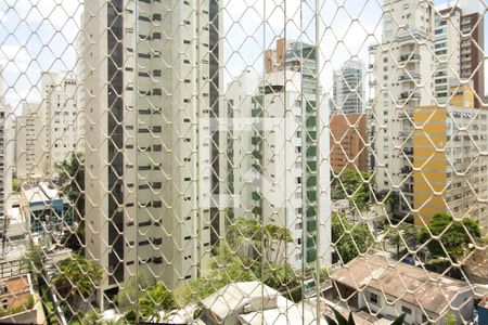 Vista da Sala de apartamento para alugar com 3 quartos, 135m² em Indianópolis, São Paulo
