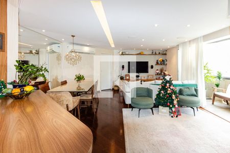 Sala de apartamento para alugar com 3 quartos, 135m² em Indianópolis, São Paulo