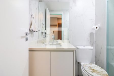 Banheiro de kitnet/studio para alugar com 1 quarto, 25m² em Butantã, São Paulo