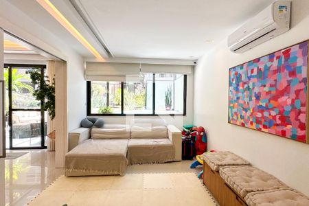 Sala de TV de apartamento para alugar com 4 quartos, 214m² em Lagoa, Rio de Janeiro