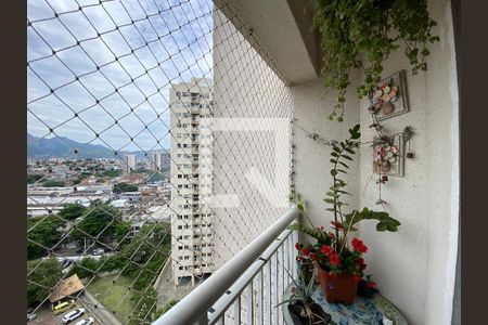 Varanda da Sala de apartamento à venda com 3 quartos, 65m² em Del Castilho, Rio de Janeiro