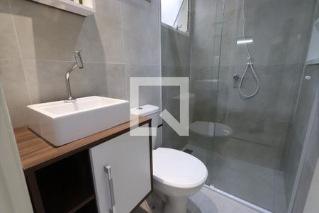 Banheiro de kitnet/studio para alugar com 1 quarto, 27m² em Vila Formosa, São Paulo