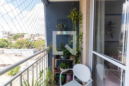 Varanda da Sala de apartamento para alugar com 2 quartos, 52m² em Vila Paranagua, São Paulo