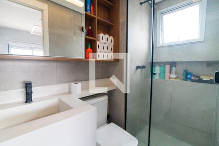 Banheiro da Suíte de apartamento para alugar com 1 quarto, 56m² em Vila Mascote, São Paulo