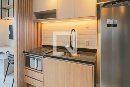 Studio - Quarto e Cozinha de apartamento para alugar com 1 quarto, 25m² em Butantã, São Paulo