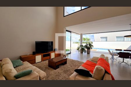 Sala de casa de condomínio à venda com 5 quartos, 416m² em Vale Azul, Jundiaí