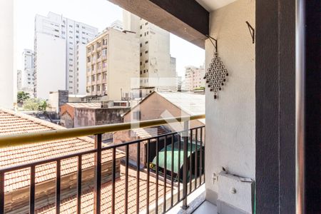 Studio para alugar com 26m², 1 quarto e sem vagaVaranda