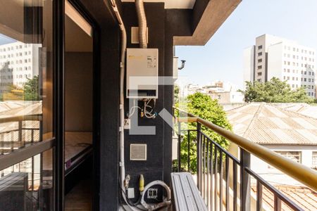 Studio para alugar com 26m², 1 quarto e sem vagaVaranda