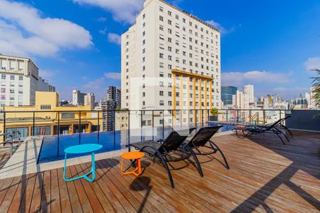 Studio para alugar com 26m², 1 quarto e sem vagaPiscina