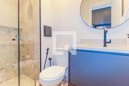 Banheiro de kitnet/studio à venda com 1 quarto, 25m² em Jardim das Acacias, São Paulo