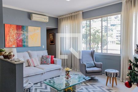 Sala de apartamento à venda com 2 quartos, 90m² em Humaitá, Rio de Janeiro