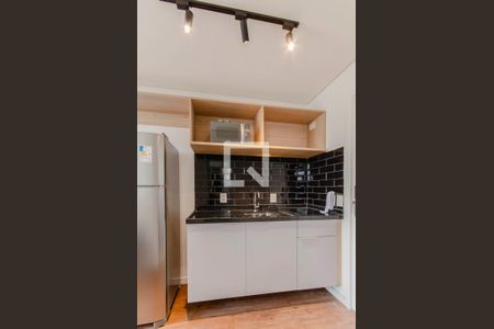 Cozinha de kitnet/studio para alugar com 1 quarto, 23m² em Vila Mariana, São Paulo