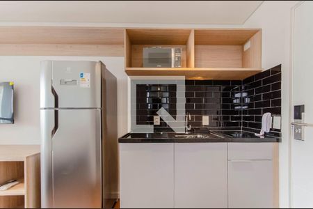 Cozinha de kitnet/studio para alugar com 1 quarto, 23m² em Vila Mariana, São Paulo