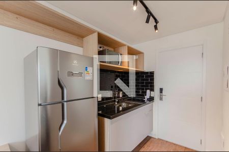 Cozinha de kitnet/studio para alugar com 1 quarto, 23m² em Vila Mariana, São Paulo