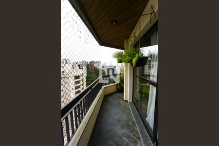 Varanda da Sala de apartamento à venda com 3 quartos, 196m² em Vila Andrade, São Paulo