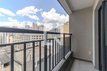 Varanda de kitnet/studio para alugar com 1 quarto, 27m² em República, São Paulo