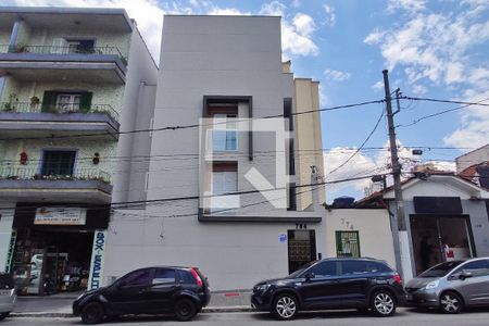 Fachada + placa de apartamento para alugar com 2 quartos, 44m² em Santana, São Paulo