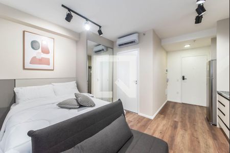 Studio - Sala de kitnet/studio para alugar com 1 quarto, 30m² em Brooklin Paulista, São Paulo