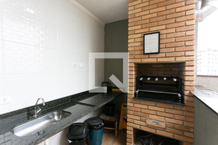 Área comum - Churrasqueira de apartamento para alugar com 1 quarto, 30m² em Vila Antonina, São Paulo